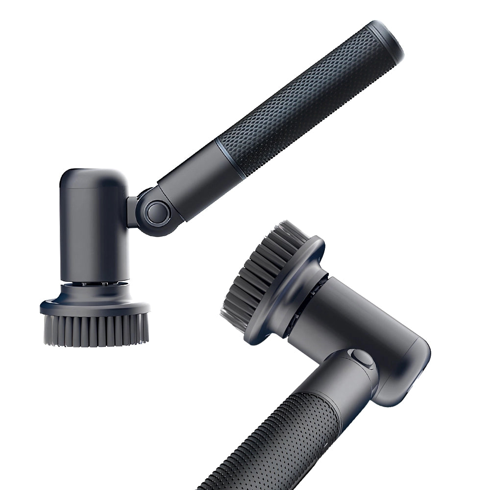 Electric Spin Scrubber - 7 Brush Heads and 1 Extendable Handle