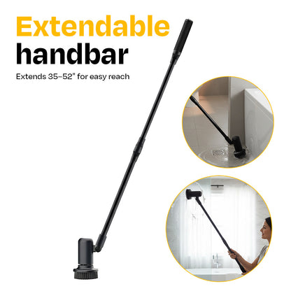 Electric Spin Scrubber - 7 Brush Heads and 1 Extendable Handle